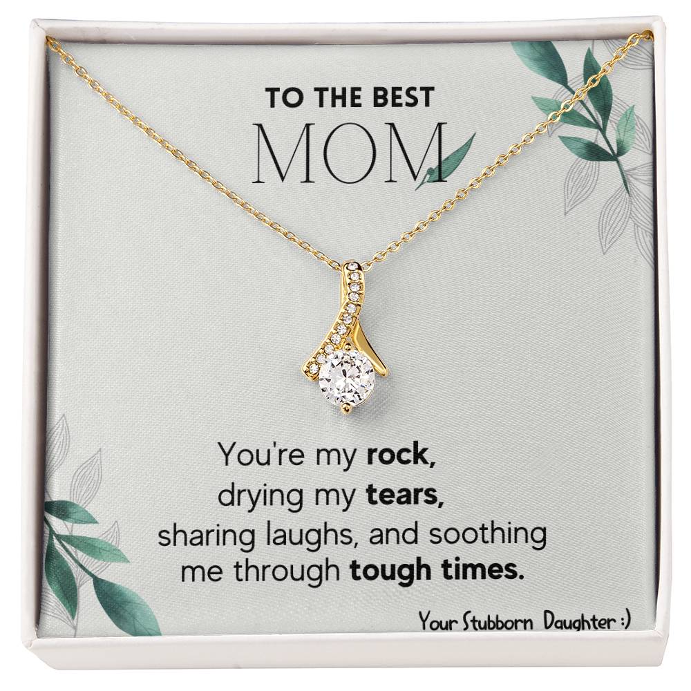 Mom Alluring Beauty Necklace - I Love You From The Moon And Back