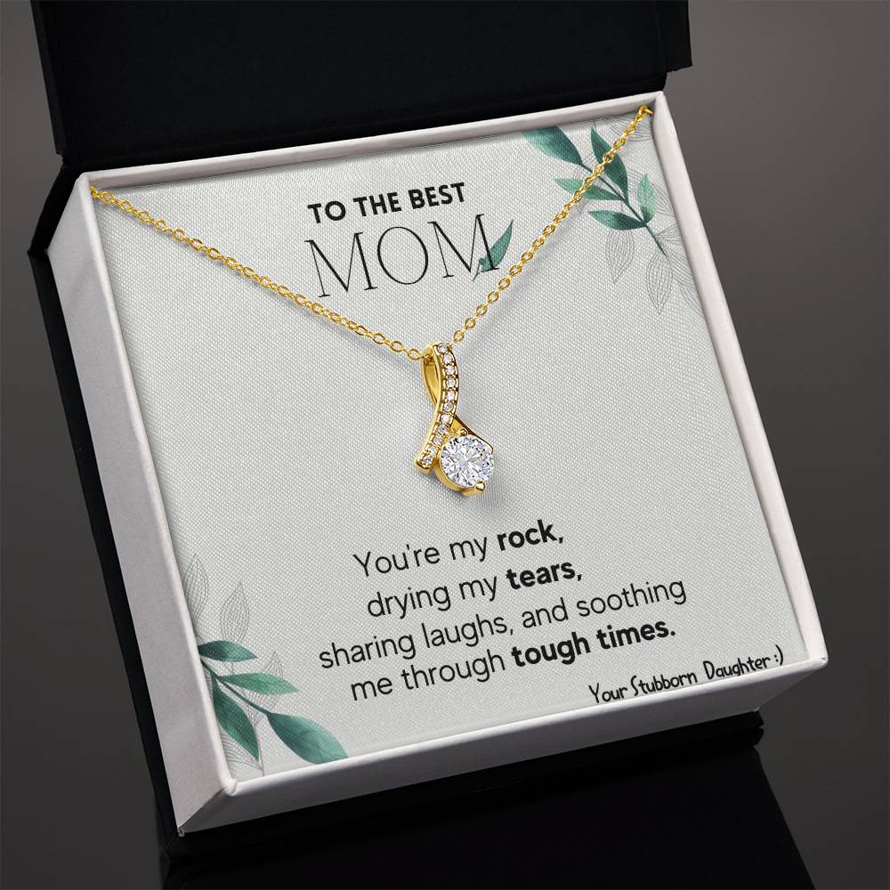 Mom Alluring Beauty Necklace - I Love You From The Moon And Back