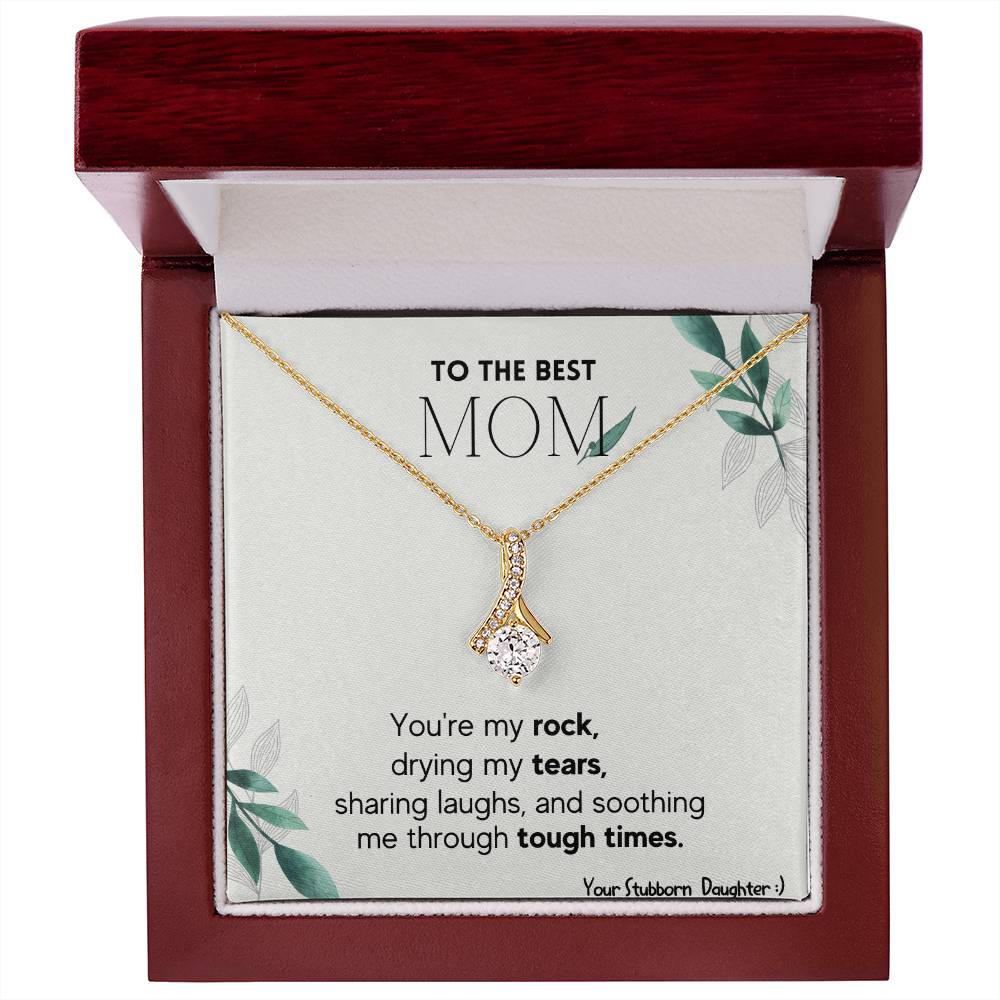 Mom Alluring Beauty Necklace - I Love You From The Moon And Back