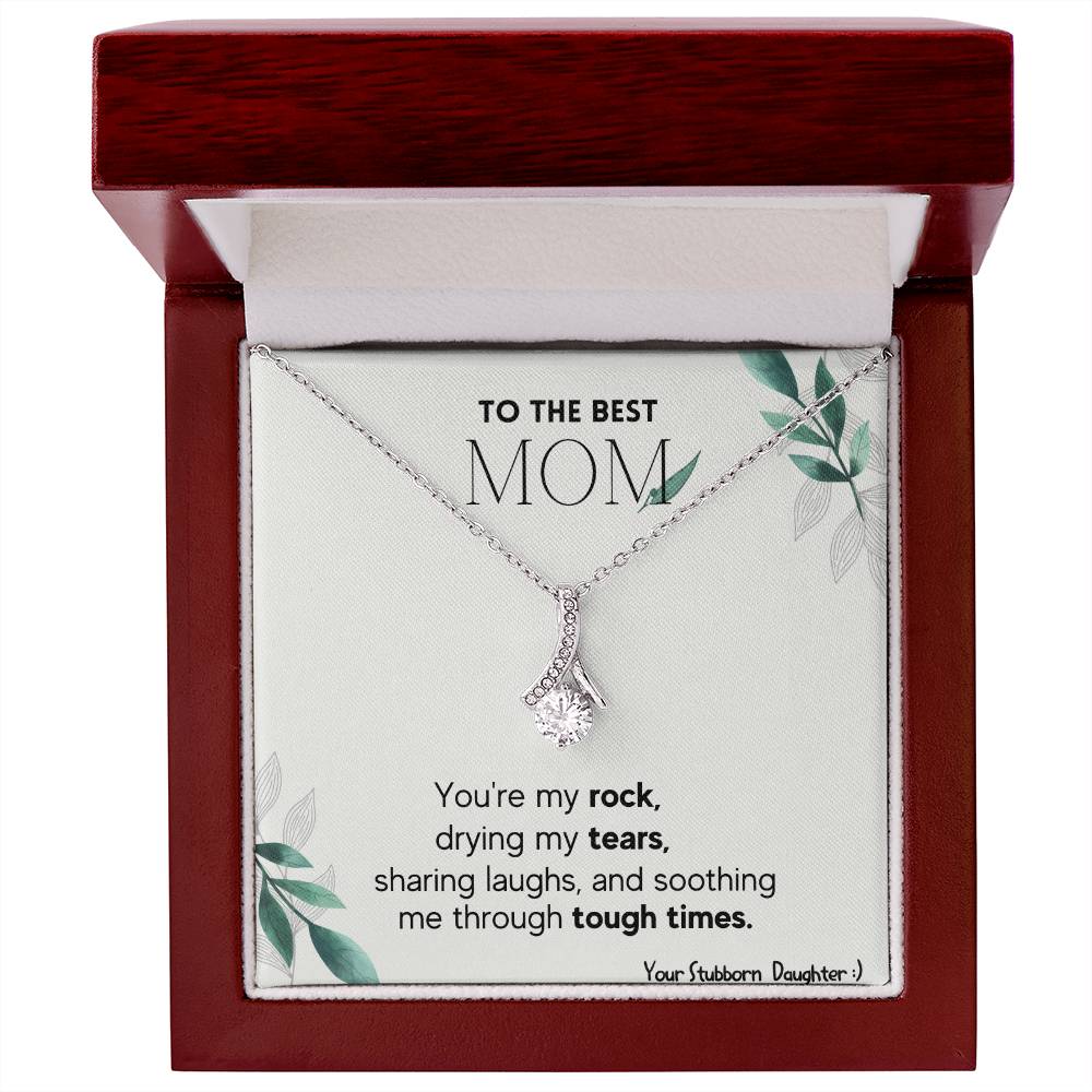 Mom Alluring Beauty Necklace - I Love You From The Moon And Back