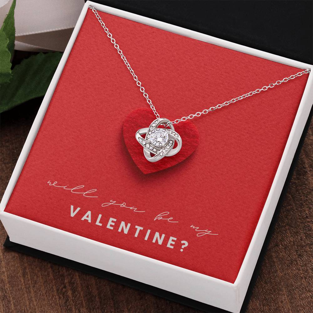 Valentine Love Knot Necklace