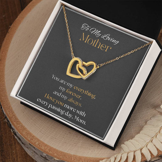 To my mother Interlocking Hearts Necklace