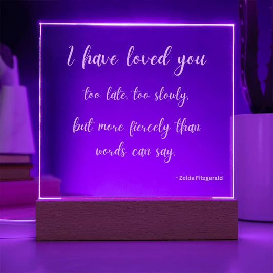 Engraved Acrylic Square Plaque